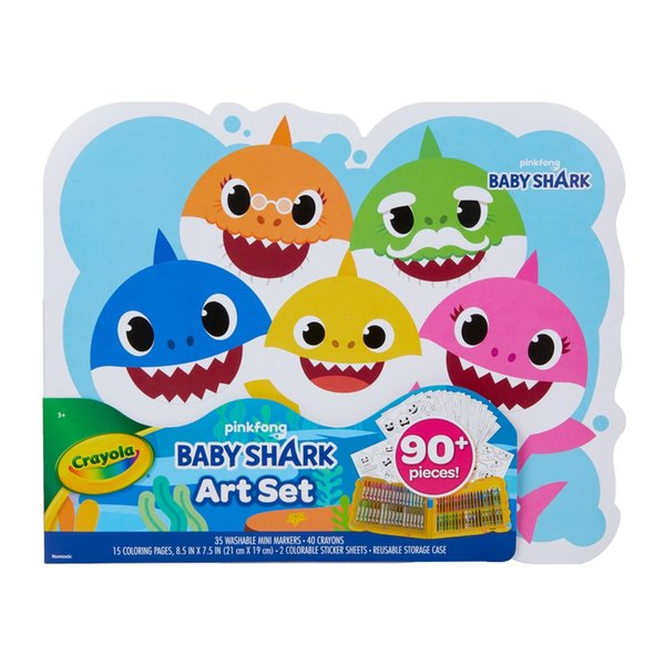 Crayola Baby Shark Art Set 90 pc 04-1042